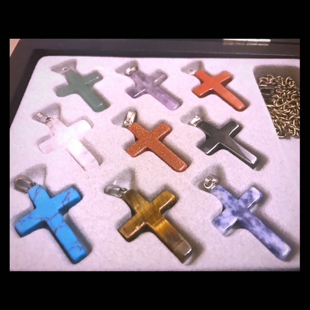 Necklace set. Crosses